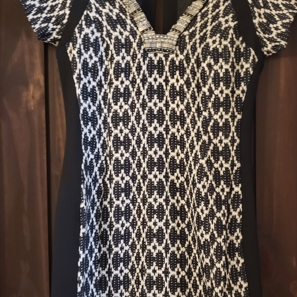 TWELFTH Street by Cynthia Vincent Houndstooth Cocktail Dress - Picture 4 of 8